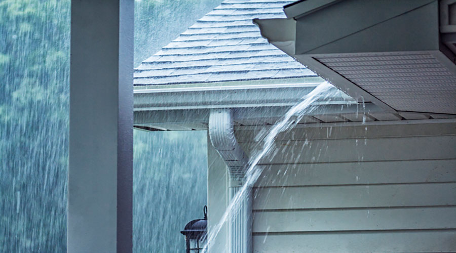 Gutter Heavy Rainfall