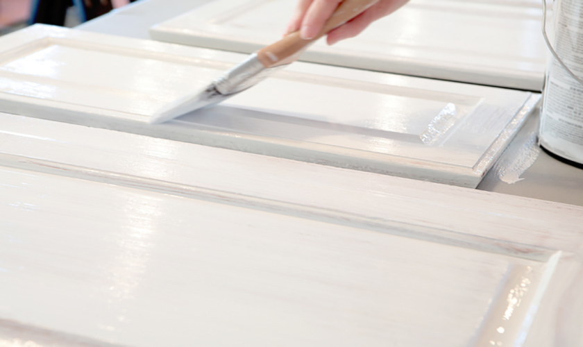 Paint Cabinets White 1